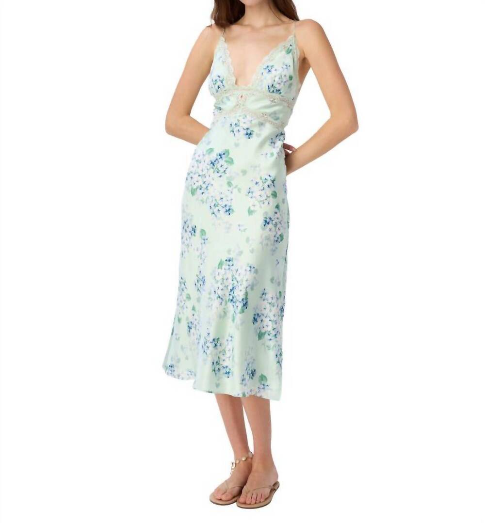 NEW CAMI NYC bibiana midi dress in climbing hydrangea